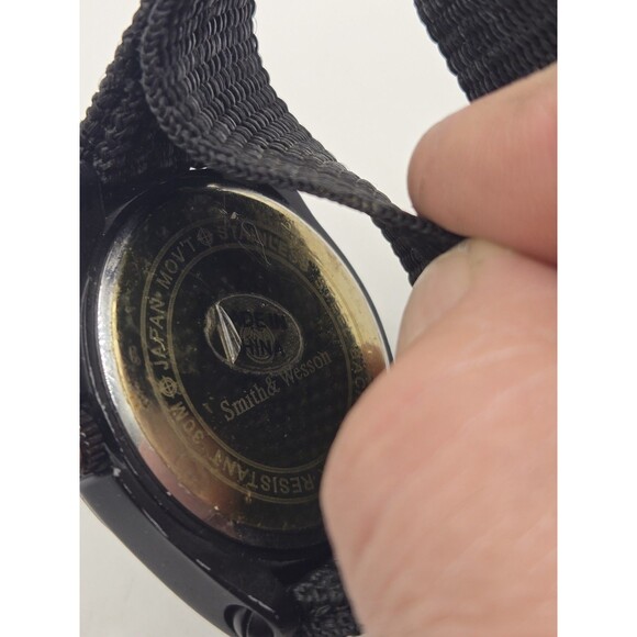 Smith & Wesson S&W Black Tactical Military Police Watch - New Battery - Picture 8 of 9